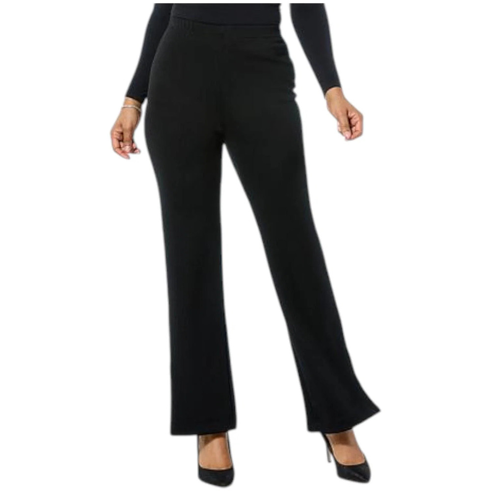 LB70 by Lloyd Boston Twill Glimmer MidRise Flare Pant Black - Regular